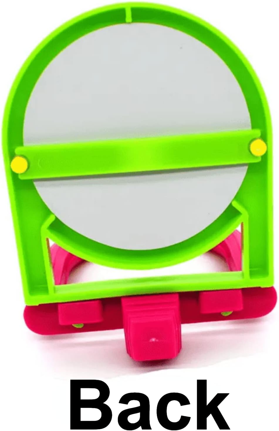 Bird Mirror for Cage, Bird Mirror Toy with Paddle Wheels and Perch, Bird Hanging Training Toys for Cage, Parrot Foraging Toys, Bird Interactive Intelligence Toy Random Color(Paddle Wheels)