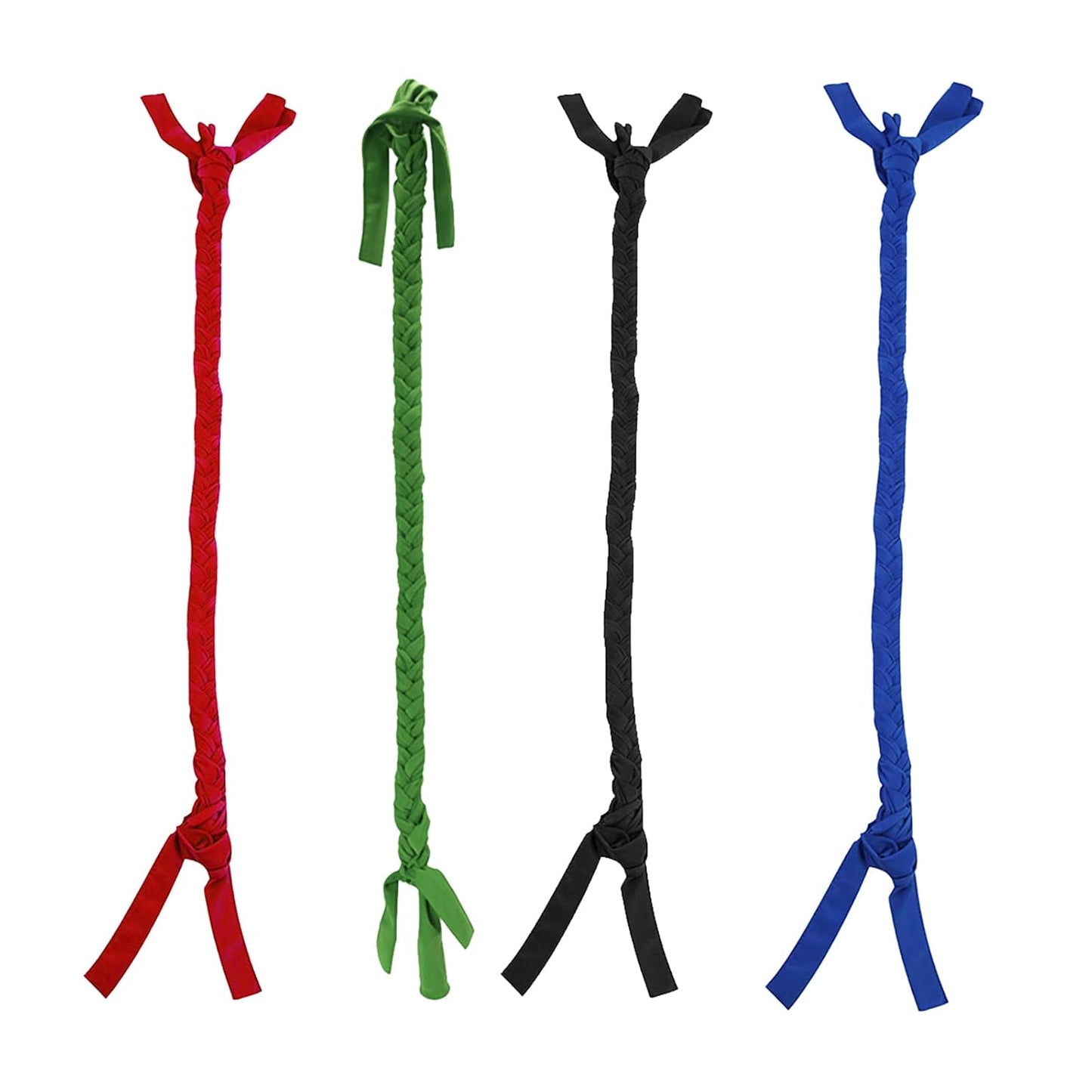 Ponytail Horse Tail Bag, 3 Tube Durable Braid-in Tail Bag (Blue)