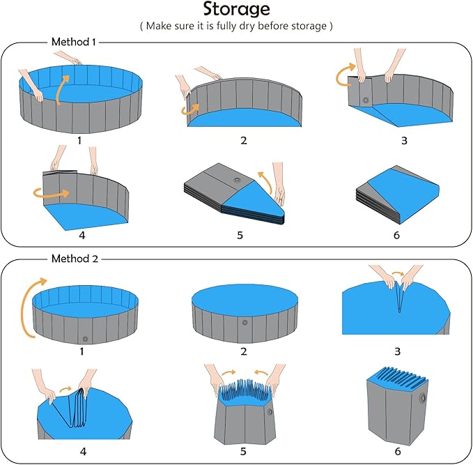 Jasonwell Foldable Dog Pet Bath Pool Collapsible Dog Pet Pool Bathing Tub Kiddie Pool Doggie Wading Pool for Puppy Small Medium Large Dogs Cats and Kids 55.1" Grey