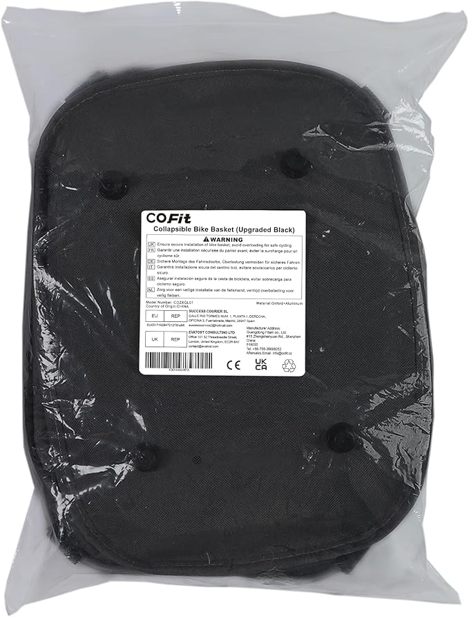 COFIT Detachable Bike Basket, Multi-Purpose Bicycle Handlebar Basket for Pet, Shopping, Commuter, Camping and Outdoor