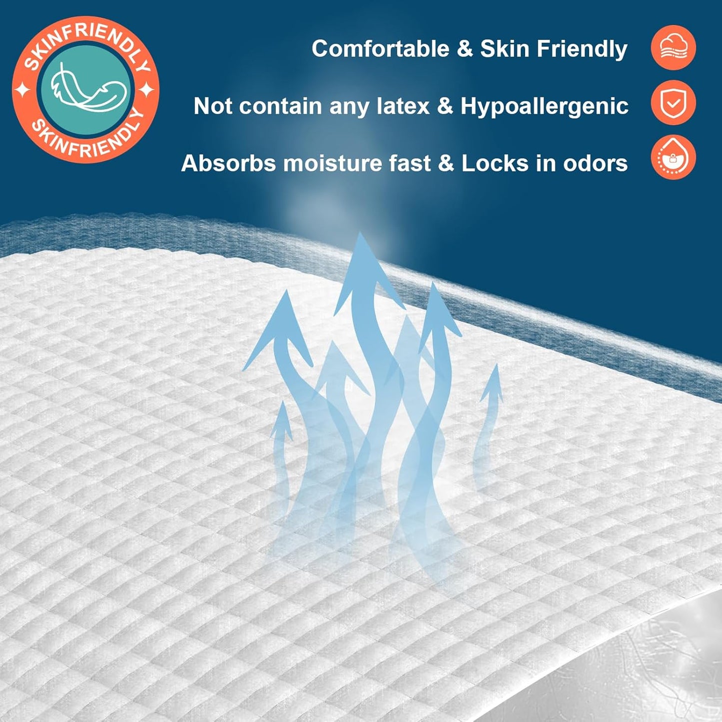 AAY Bed Pads Disposable 30" x 36" (100 Count), Extra Large Super Absorbency Disposable Underpads for Incontinence, Premium Leakproof Protective Chucks Pee Pads for Adult, Kids, Puppy Training