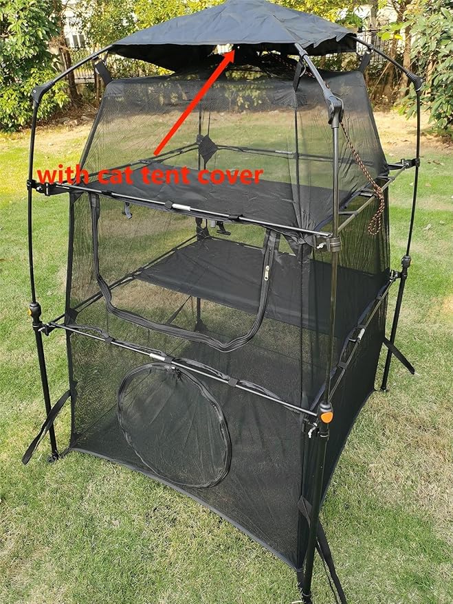 Portable Large Pop Up Pet Cat Tents Enclosures for Outside Patio