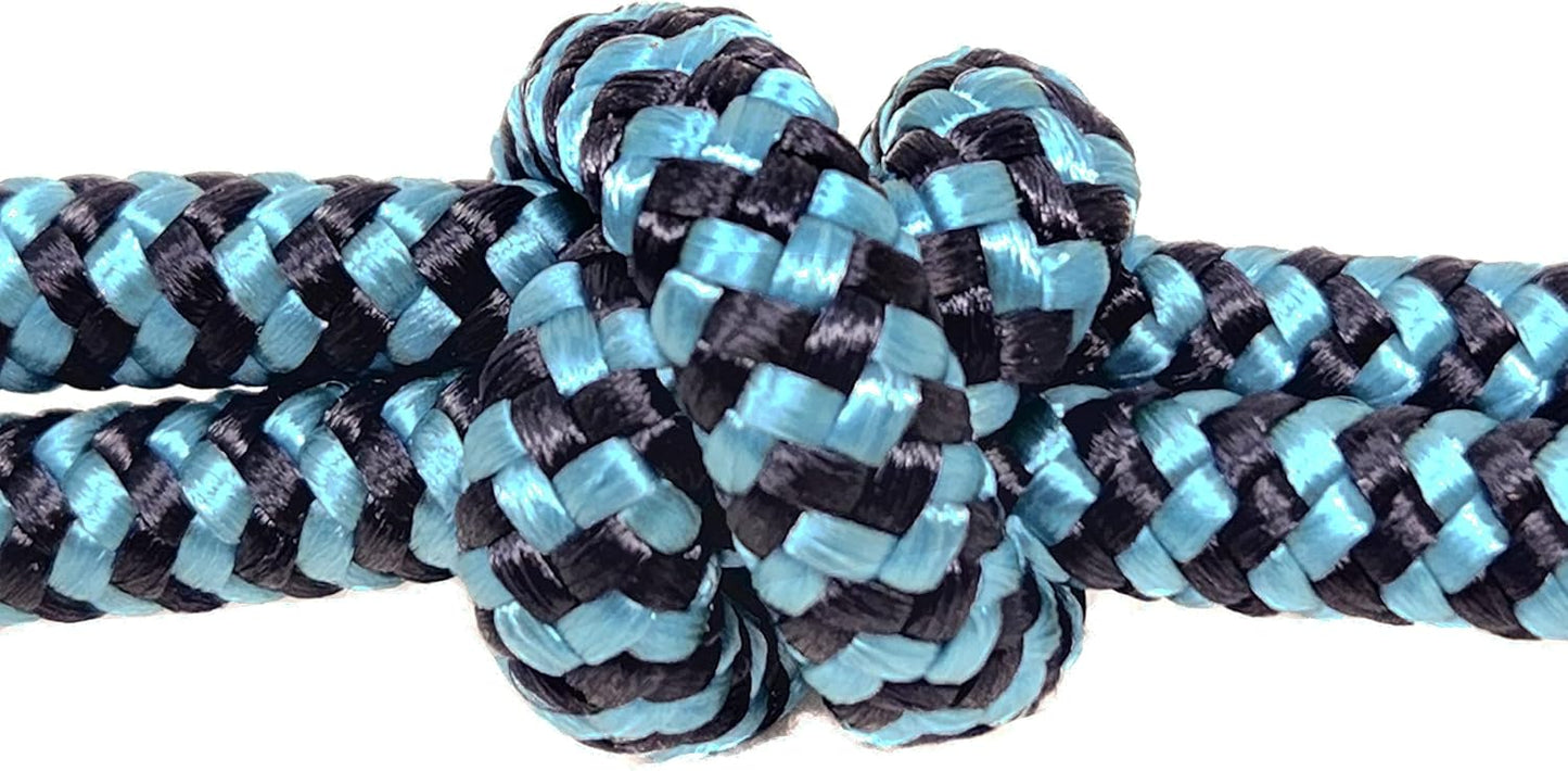 Horse Rope Training Halter - 4 Knot 1/4" Stiff Halter Cord - Used by Famous Trainers Multiple Sizes Multiple Colors