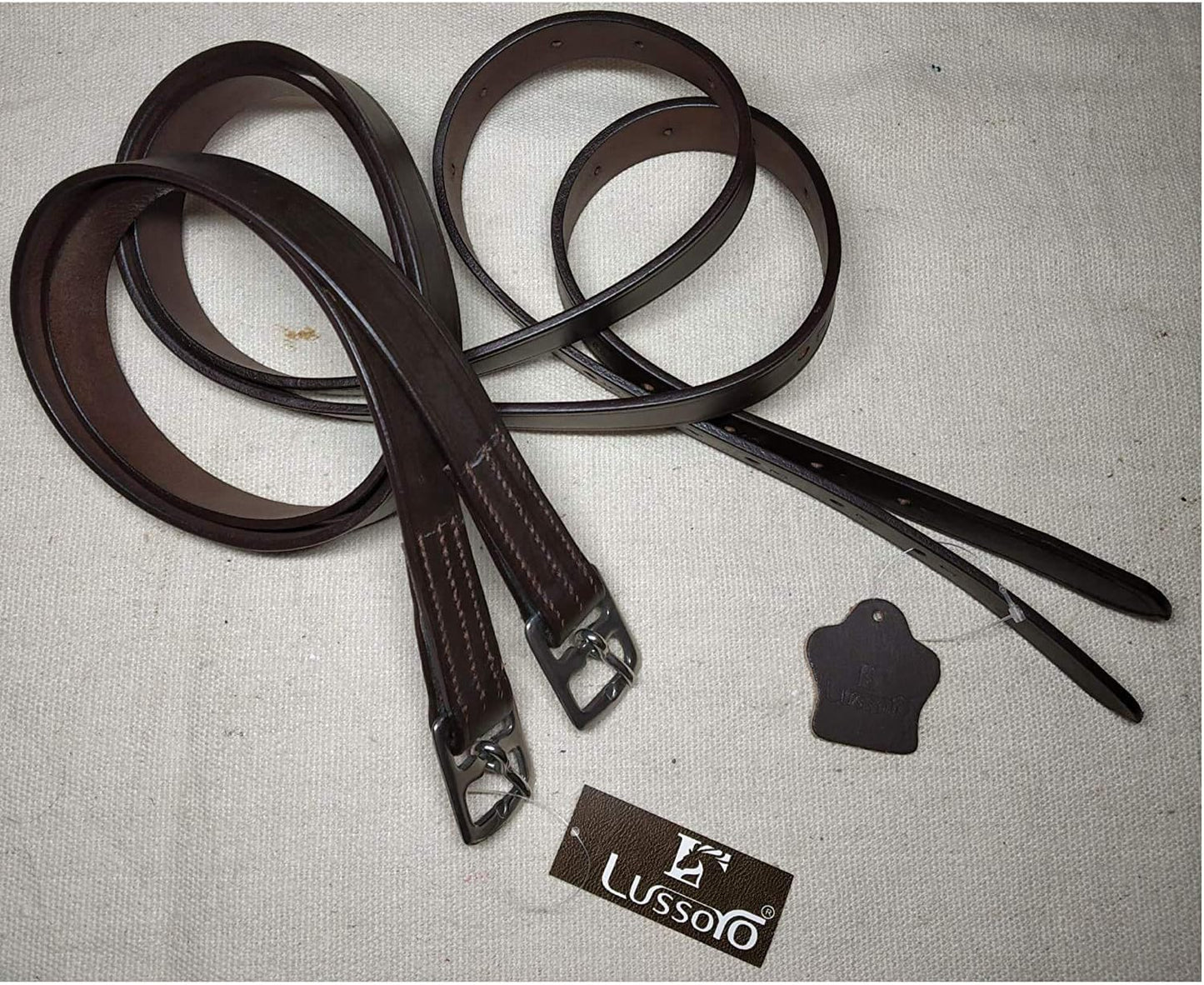 Leather English Riding Horse Saddle Starter Kit Brown Saddle Combo Pack Set of 7 pcs