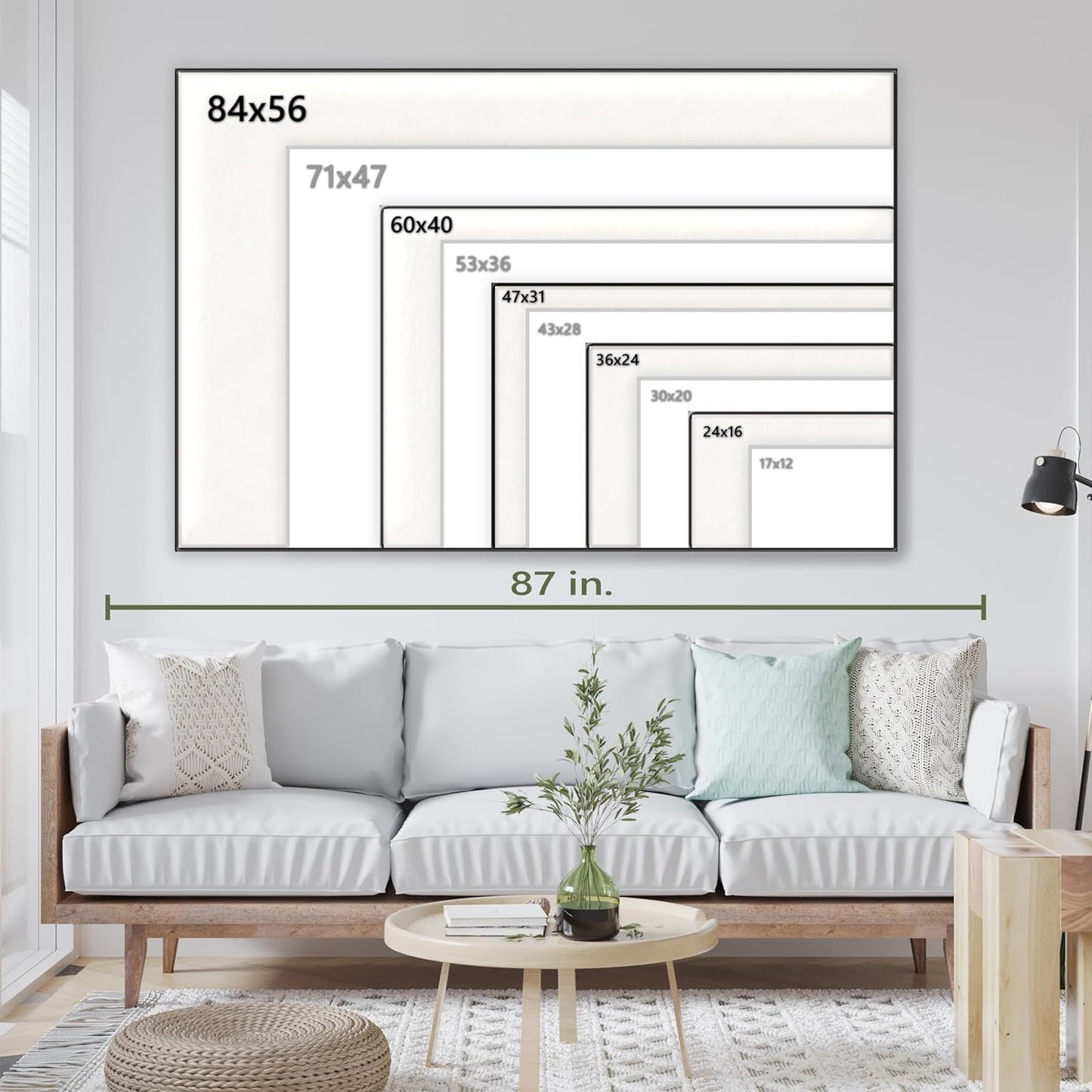 Nature Wall Art Prints - Ocean Forest Mountain Lake Canvas Landscapes - Small to Extra Large Living Room Bedroom Kitchen Bathroom Décor (Sun Rays Under Water, 47L" x 71W" - 3 panels)