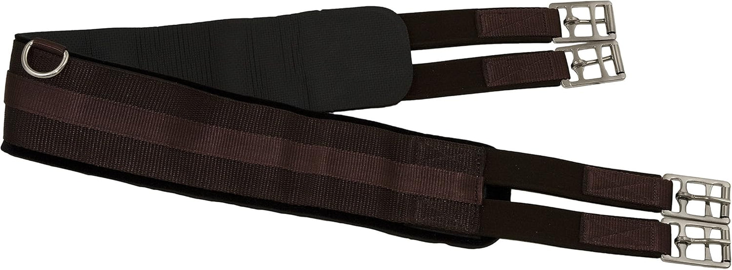 Neoprene English Girth with Double Elastic: 42" to 58"
