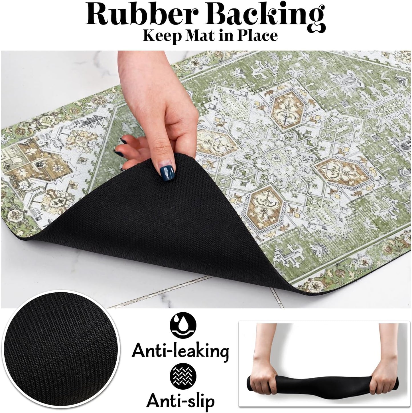 Dog Food Mats for Floors, Absorbent Dog Bowl Mat for Food and Water Dispenser Mat, Quick Dry Cat Food Mat Pet Supplies