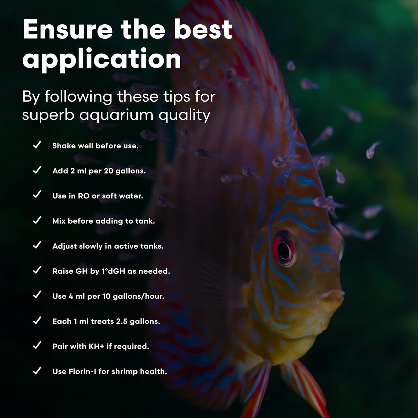 Brightwell Aquatics Caridina GH+ Mineral Supplement Restores Calcium Magnesium Potassium Sodium in Soft RO/DI Water for Shrimp Breeding and Plant Health, 250 ml