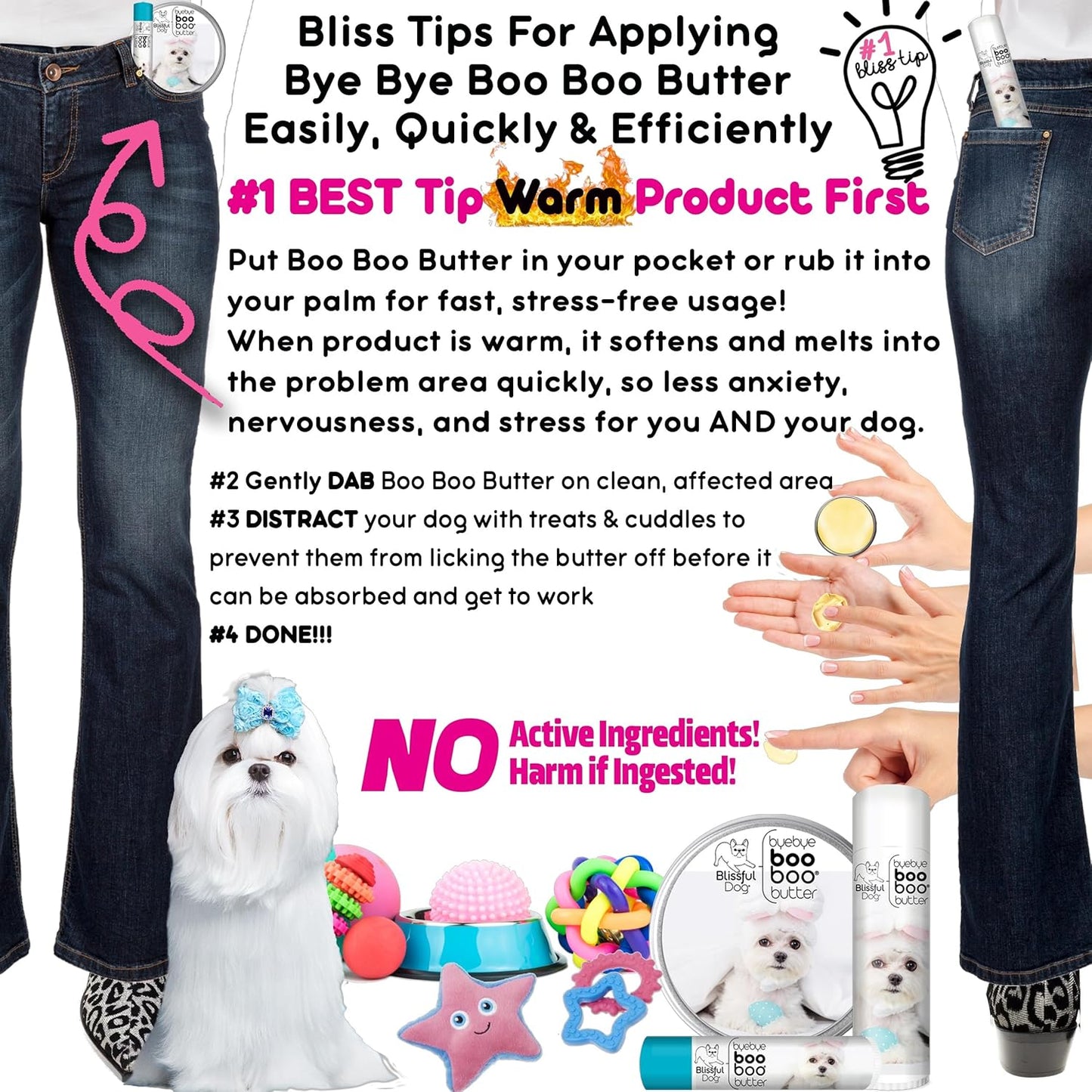 The Blissful Dog 8 oz TIN Maltese Booboo Butter