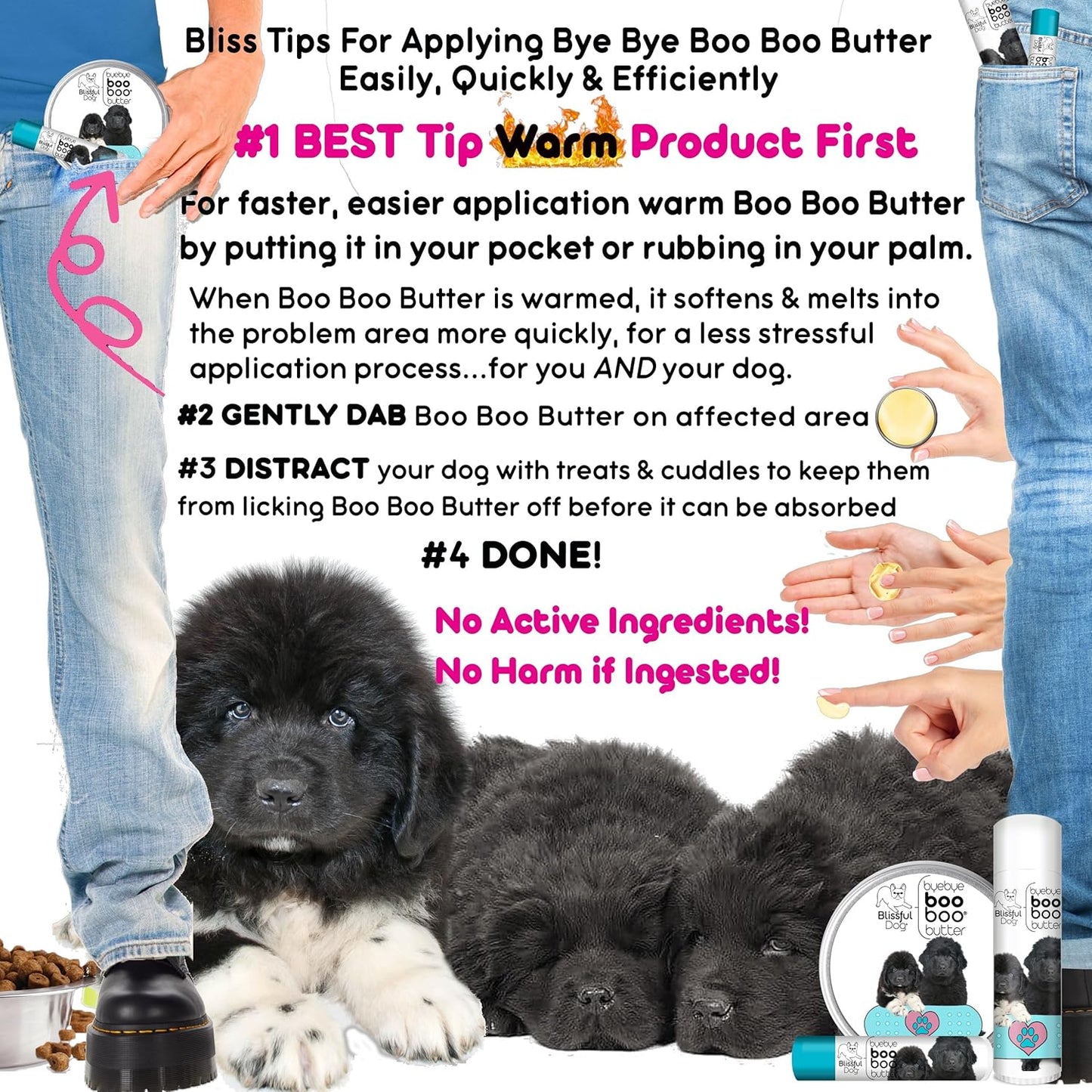 The Blissful Dog .50 oz Tube Newfoundland Booboo Butter