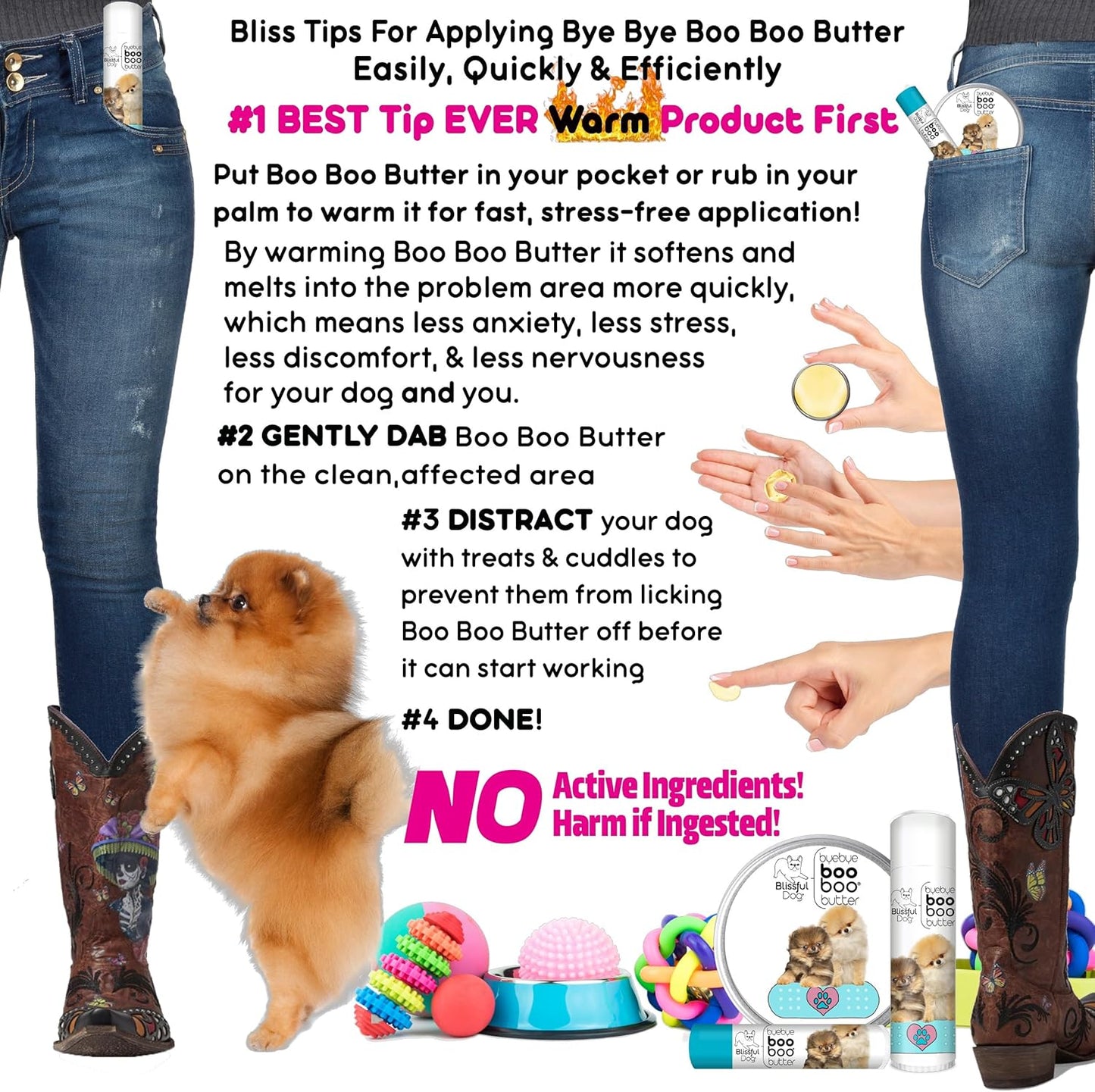 The Blissful Dog 2 oz TIN Pomeranian Booboo Butter