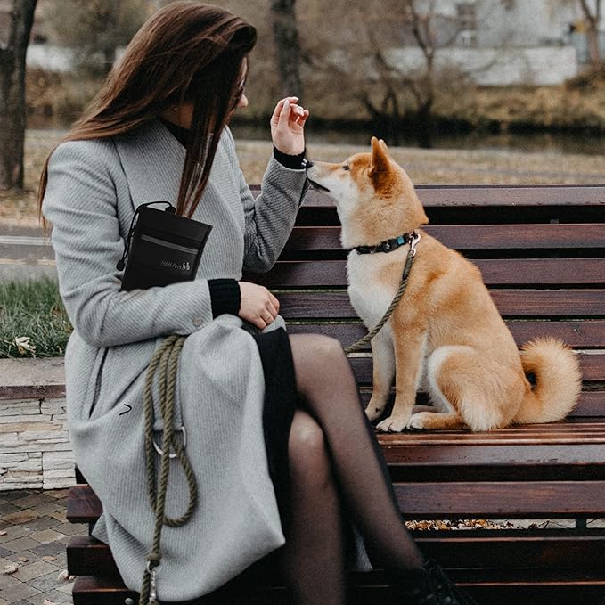 H&H Pets Dog Treat Pouch with Shoulder Strap, Waste Bag Dispenser, Dog Treat Pouch, Training Accessories