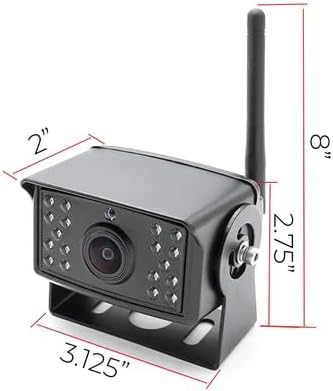 FalconEye Electronics 2nd Generation 200-300Ft Wireless Range Backup Camera for Trucks, Fleets. HD, 7inch LCD (4 Cam System)