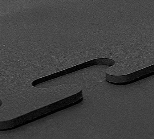 American Floor Mats - Heavy Duty Stall Tiles - Stable/Horse Tiles - Thick, Durable Rubber Flooring Solid Black 6' x 6' Set of 3/8" Thick - 2' x 2' Tiles (9 Tiles Total)