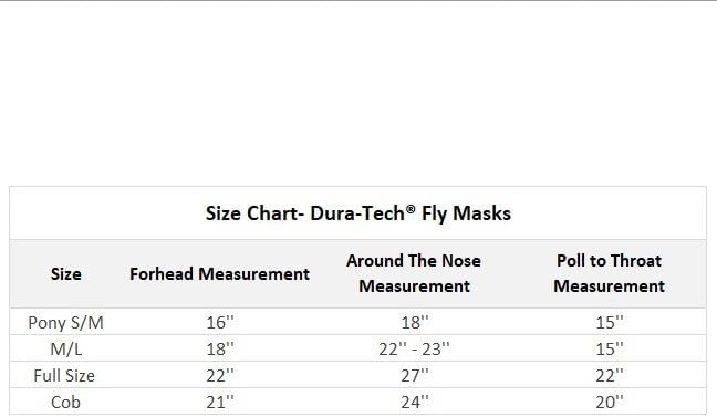 Schneiders Dura-Mesh II Fly Horse Mask with Ears | Reflective Safety Strips | 1000D Poly Vinyl Mesh | 70% UV Protection
