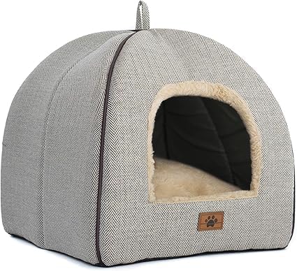 Cat Bed for Indoor Cats - Cat Cave Beds Cat House Cat Tent with Removable Washable Cushioned Pillow, Soft Kitten beds,Cat Beds & Furniture, for Small and Medium Pet Bed