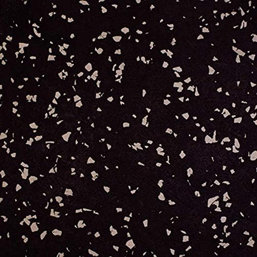 Playsafer Genaflex Rubber Gym Floor Mat, Heavy Duty Commercial Protective Gym Flooring Roll - 8mm Thick (4' X 6', 15% Grey)