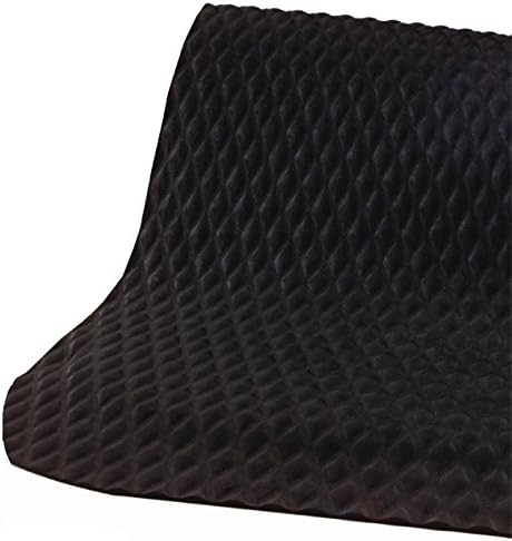 American Floor Mats Hog Heaven Premium 7/8" Black & Black Border 3' x 10' Nitrile Backed Anti-Fatigue Comfort Mat