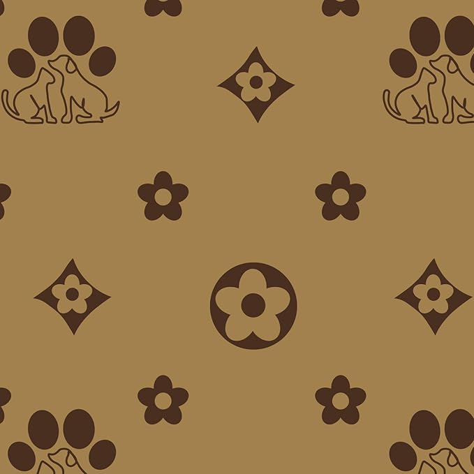 NESTROAD No Pull Dog Harness,Adjustable Oxford Dog Vest Harness with Leash,Reflective No-Choke Pet Harness with Easy Control Soft Handle for Large Dogs(Large,Light Brown)