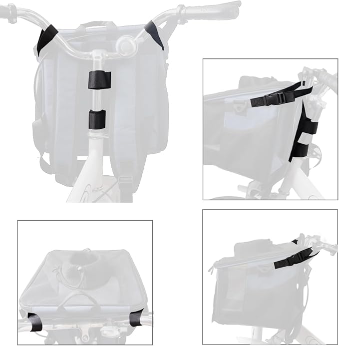 Pet Carrier Bicycle Basket Bag Pet Carrier/Booster Backpack for Dogs and Cats with Big Side Pockets,Comfy & Padded Shoulder Strap,Travel with Your Pet Safety（Classic Blue）