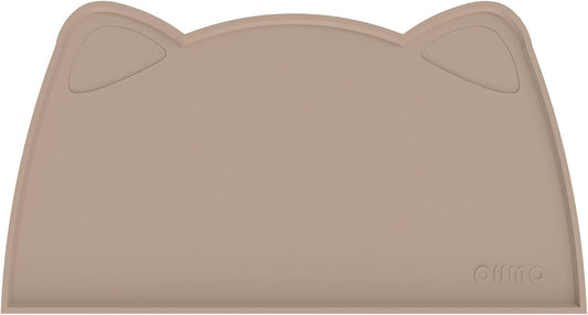 OHMO - Cat Food Mat, Silicone Pet Feeding Mat for Floor Non-Skid Waterproof Dog Water Bowl Tray, Easy to Clean Pet Placemat