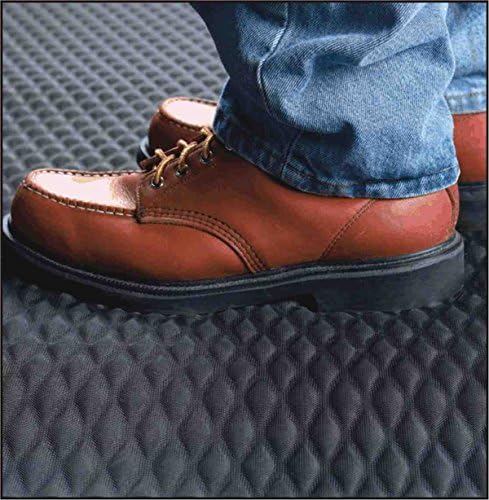 American Floor Mats Hog Heaven 5/8 inch Black & Black Border 5' x 8' Nitrile Backed Anti-Fatigue Comfort Mat