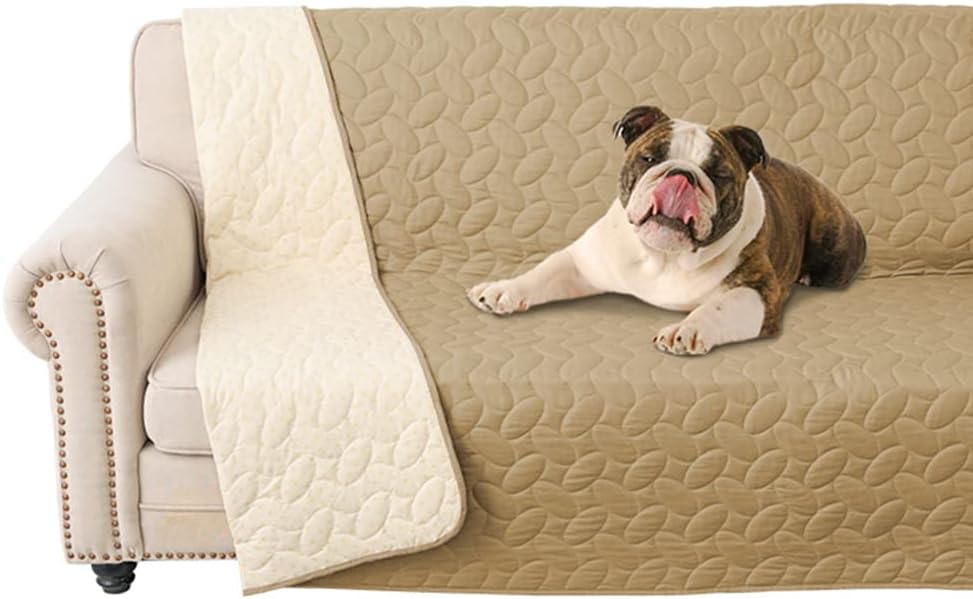 Ameritex Pet Bed Cover Dog Bed Blanket for Sofa and Furniture Waterproof New Pattern Design (68x82 Inch, Sand)