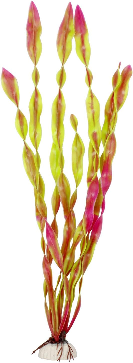 MyLifeUNIT Artificial Seaweed Water Plants for Aquarium, Plastic Fish Tank Plant Decorations 10 PCS (Wine Red)