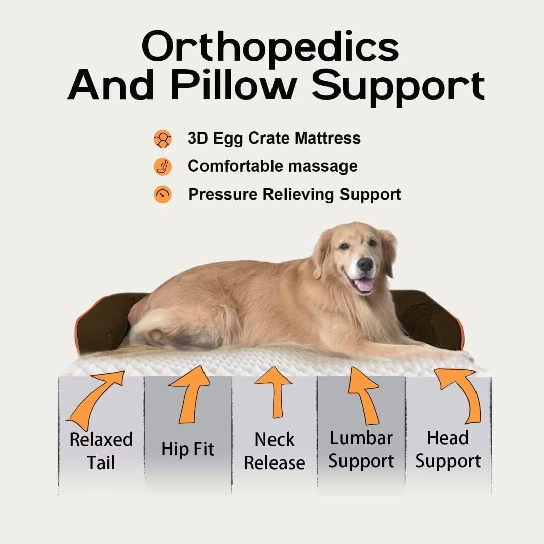 Small Dog Bed and Cat Sofa Waterproof Orthopedic Dog Beds for Small Dogs Cat Bed Comfy Pet Couch Sofa Beds with Washable Removable Cover & Non-Slip Bottom