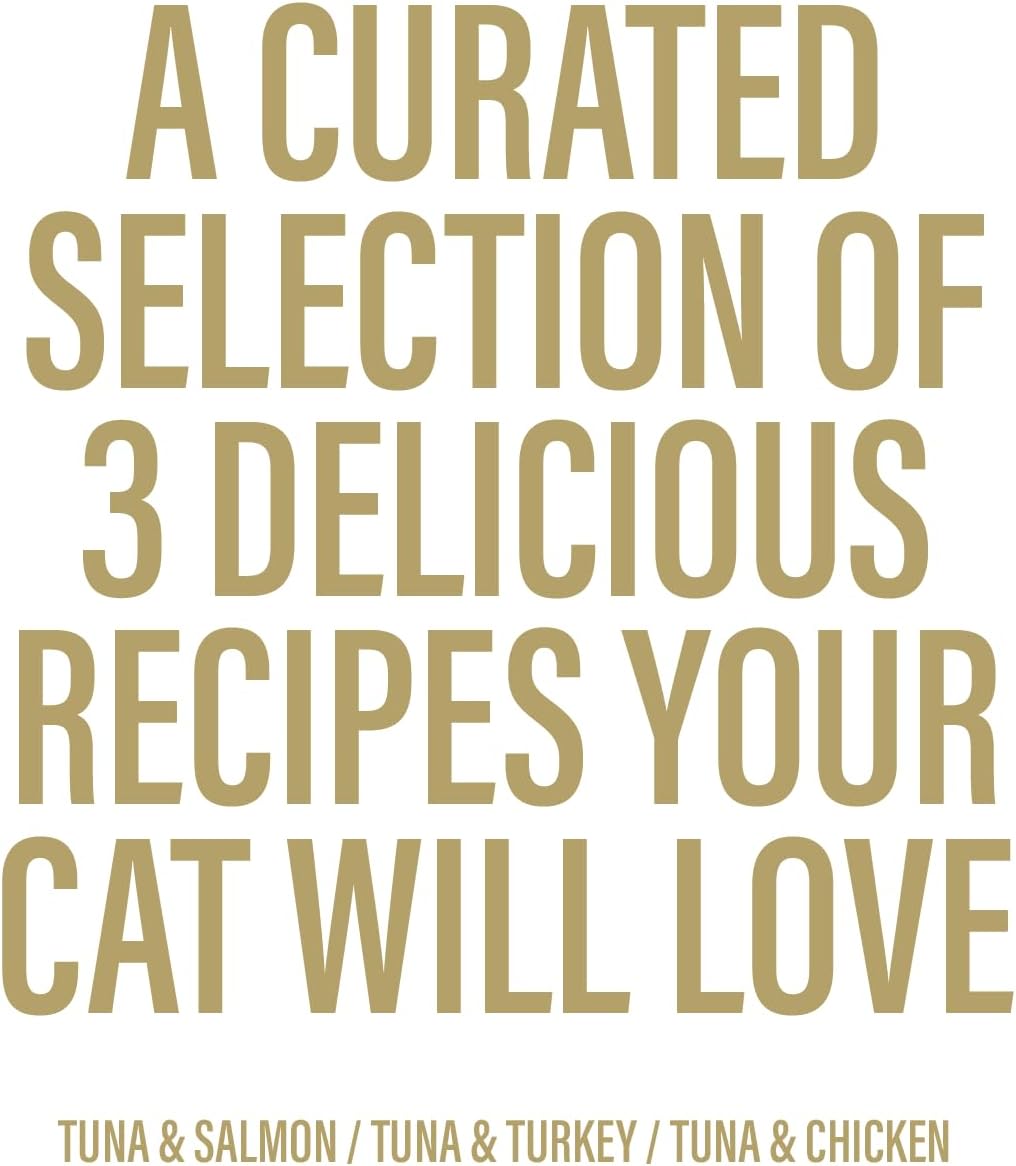 Chewer's Joy Wet Cat Food Variety Pack – 3 Flavors: Tuna & Salmon, Tuna & Chicken, Tuna & Turkey – Natural Pâté – High Protein – Grain Free – Complete & Balanced Nutrition – 24 Cans (3 oz)