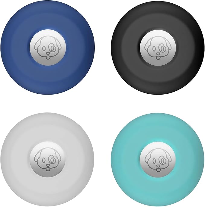 for Airtag Holder for Dog Collar, Cibaabo Silicone Air Tag Case Cover Compatible with Apple Airtags for 0.8-1.2inch Cat Pet Collar Harness Loop