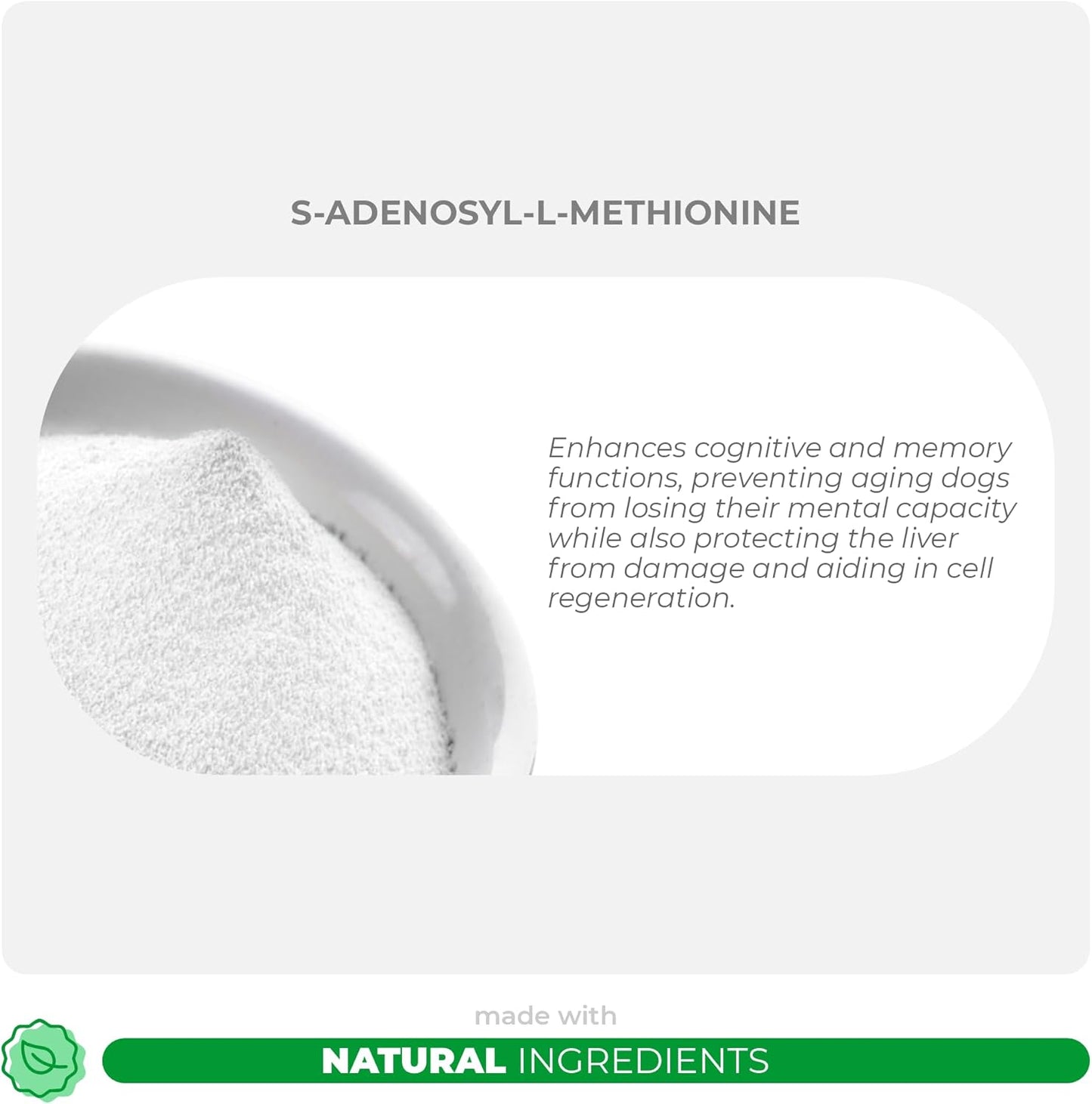 Same for Dogs - 120 Chewable Tablets - S-Adenosyl-L-Methionine, Liver Supplement - Brain Health, Promotes Cognitive Support, Liver Support