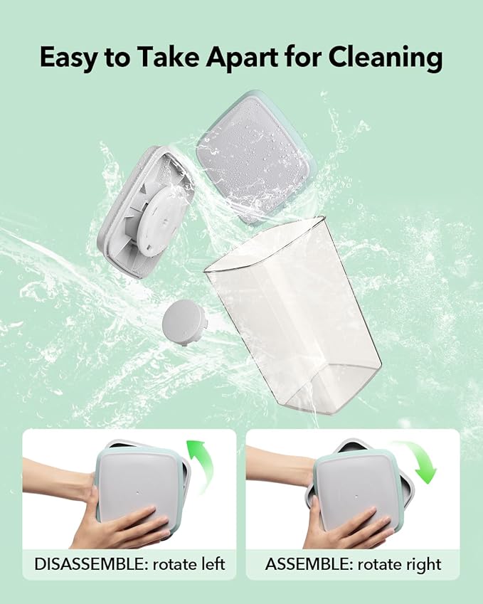 Ankou Airtight Food Storage Container with Pop Lid & 130ml Scoop, 4L/4.2qt *2 BPA-Free Cereal, Rice, Flour, Pasta & Snack Container, Stackable & Durable,Kitchen Pantry Organizer