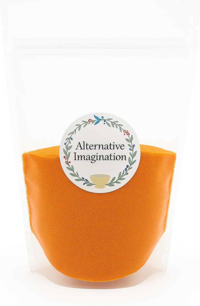 Coral Sand - Fine Sand for Zen Garden, Resin Incense Burner, Smudge Bowl, Ritual Incense, Cast Iron Cauldron, Unity Ceremony, Sensory Bin Table, Mandalas, Crafts by Alternative Imagination (1 Pound)