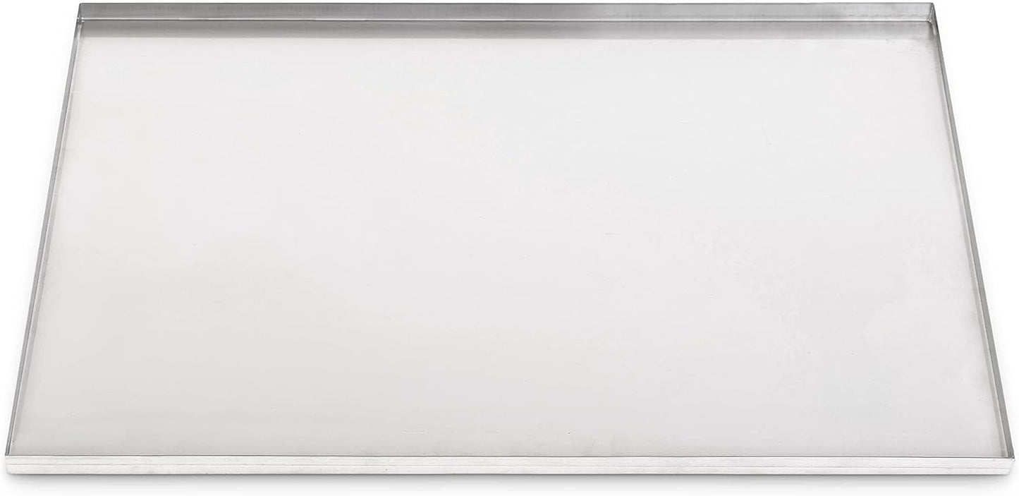 41" x 26" Metal Replacement Dog Crate Pan Chew Proof Crack Proof Pet Kennel Tray Central Dog Training Crate Pan Pet Supplies, Stainless Steel, 1" H