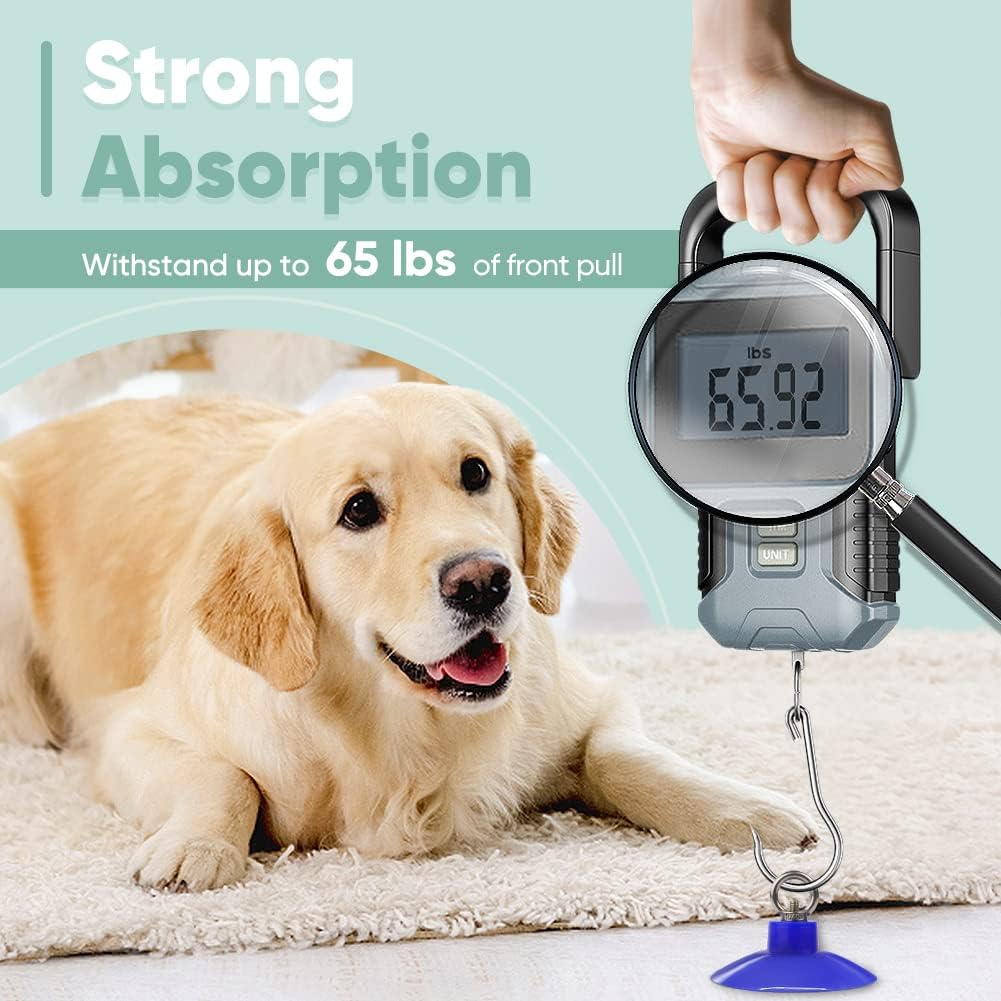 Petbobi Dog Bathing Tether with Heavy Suction Cup, Pet Grooming Tub Restraint Leash with Dog Scrubber for Bath, Adjustable Cat Fixed Safety Rope for Shower, Blowing, Trimming, Brushing Pet