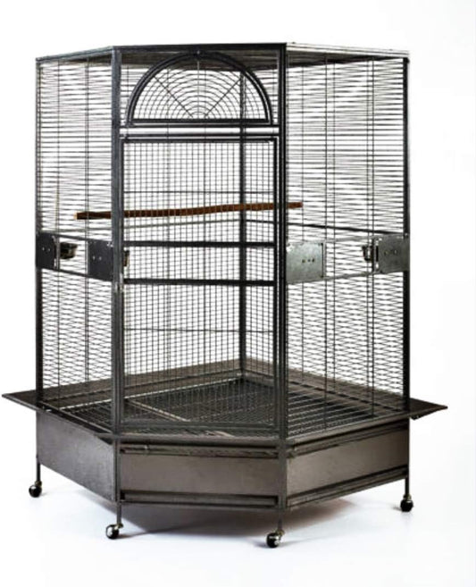 Parrot Escape Jumbo Corner Bird Cage Aviary (X-large)