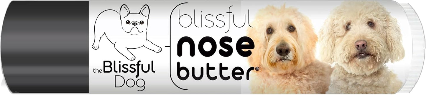 The Blissful Dog Golden Doodle Nose Butter for Dry, Cracked Skin, Lick-Safe Dog Nose Balm with Moisturizing Shea Butter, Almond, Olive, and Essential Oils, Pet Supplies, Uncented, 0.15 oz.