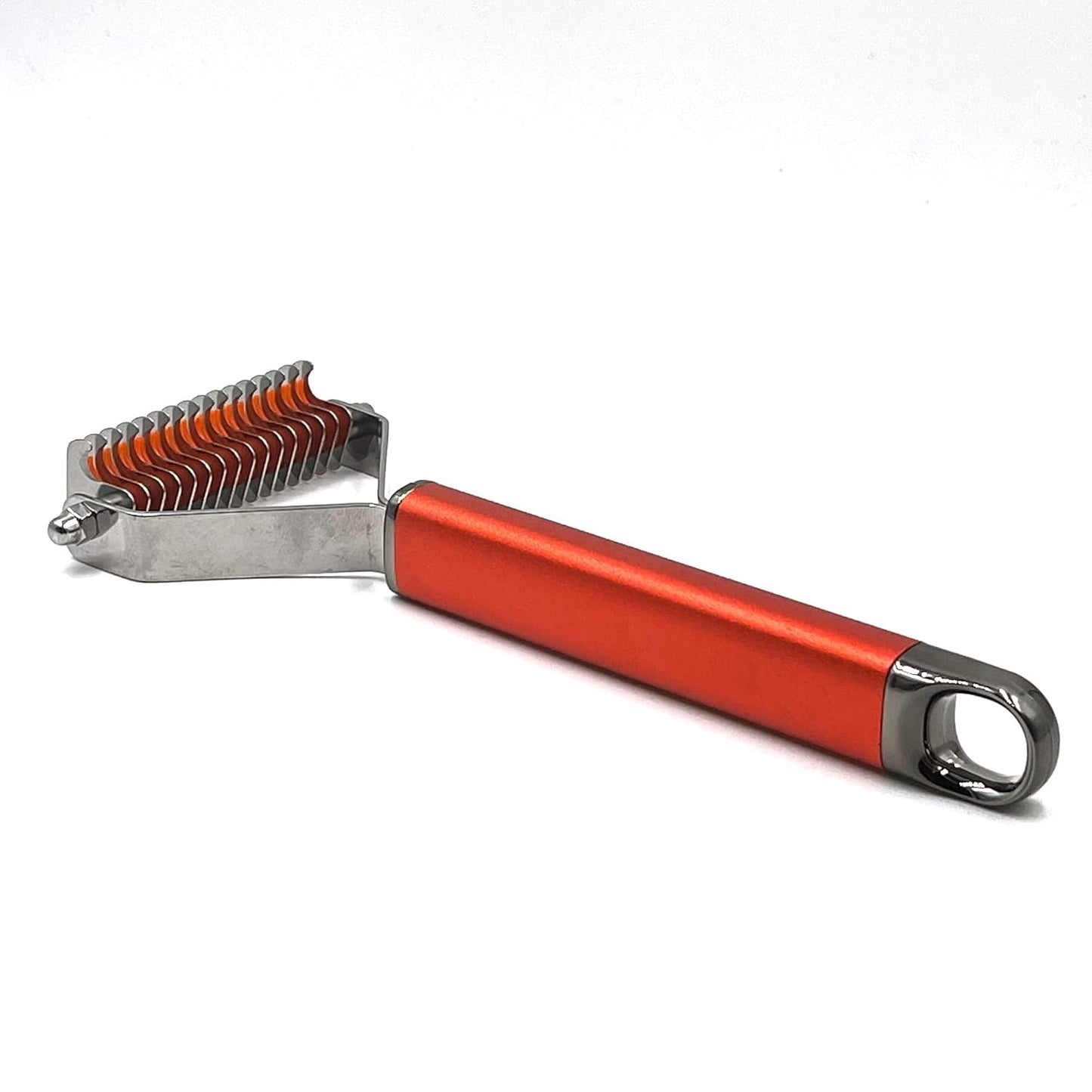 Warren London Undercoat Rake Brush for Dogs and Cats - Premium Deshedding Tool for Long Haired Pets - Skin Friendly Dematting Comb for Professional Grooming Results at Home