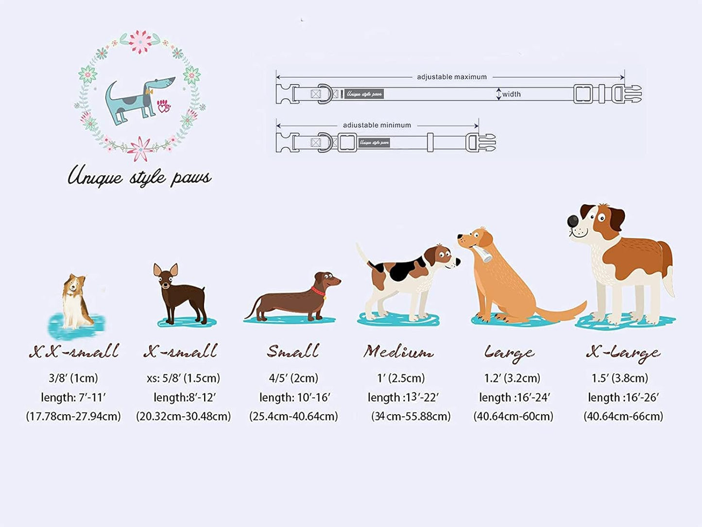 Unique Style Paws Halloween Day Dog Collar with Bow Bone Pumpkin Cotton Dog Collars for Small Medium Large Dogs