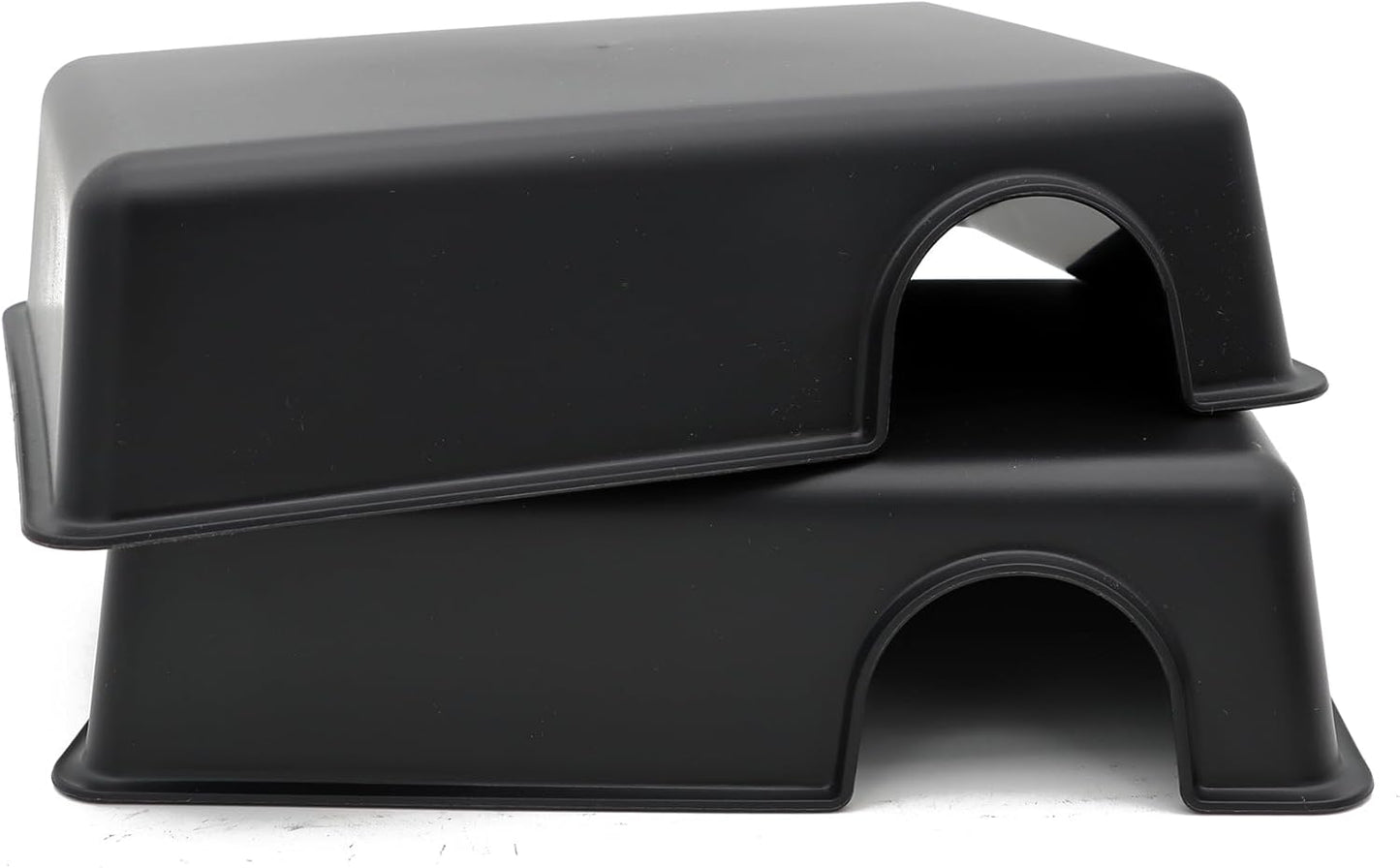 Reptile Hide Box Snake Hide Feel Secure and Safe, Gecko Hide (Black, Large 2 Pcs)