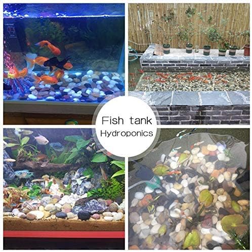 Voulosimi River Rock Stones, Natural Decorative Polished Mixed Pebbles Gravel,Outdoor Decorative Stones for Plant Aquariums, Landscaping, Vase Fillers (8 LB, Mixed Colors)