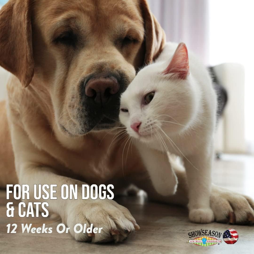 Showseason Naturals® Leave-in Conditioning Pet Spray 12 oz. for Dogs and Cats | Paraben Free | Moisturizing | Biodegradable and Non-Toxic | Made in The USA