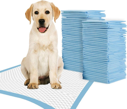 TBM Puppy Pads 100 Count - 23.6" x 23.6" - Super Absorbent Pee Pads for Dogs - Premium Leak-Proof - Pets Potty Training Essentials - Disposable Quick- Dry Pads for Puppies | Cats | Rabbits