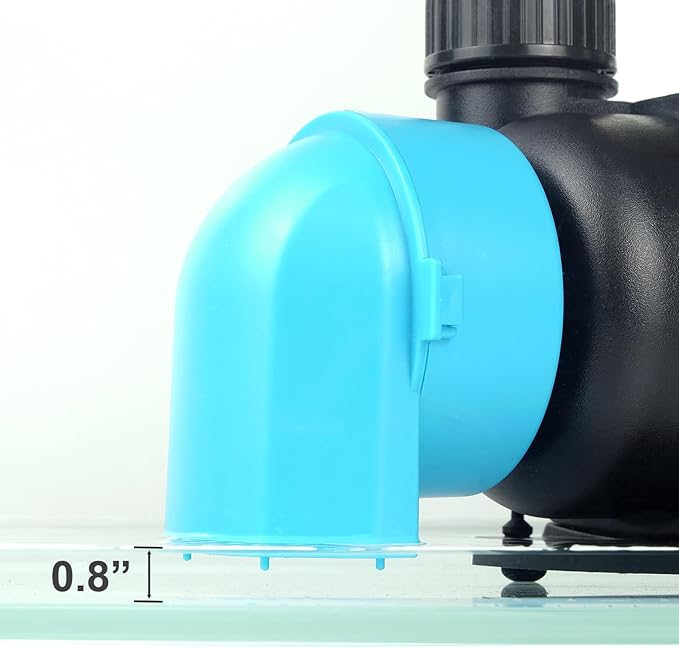 1850GPH Aquarium Return pump with LCD display controller, 55W DC 24V aquarium pump for saltwater freshwater aquarium,fish tank,sump,20 speeds ECO Quiet Submersible and inline pump.