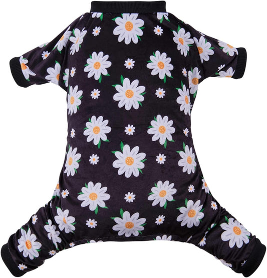 CuteBone Small Dogs Outfit Soft Puppy Onesies Pjs Dog Pajamas Pet Coat Cat Apparel Comfy Doggie Jumpsuit Bodysuit for All Seasons P221XL