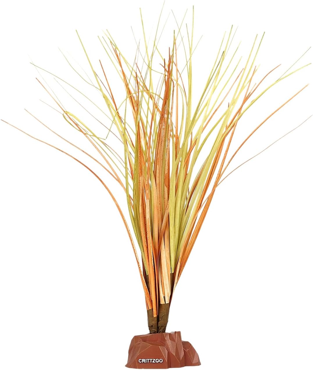 Reptile Terrarium Plants, Bearded Dragon Tank Decor Accessories for Ball Python Leopard Gecko Tree Frog Tarantula Lizard Corn Snake Tortoise Chameleon Crested Gecko - Fake Desert Dry Grass