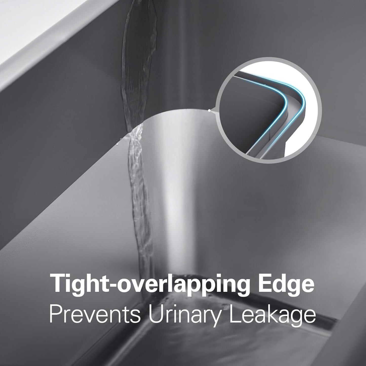 Zarler Stainless Steel Litter Box with Lid, 8” Deep Extra Large Cat Litter Boxes, XL Metal Litter Box for Big Cats with High Sided, Grey (Non-Sticky, Easy to Clean, Anti-Urine Leakage)