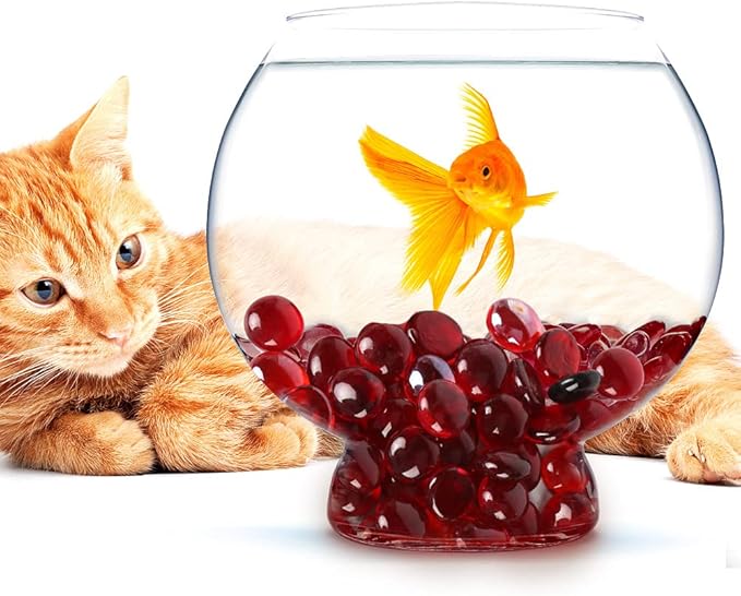 FUTUREPLUSX 1LB Red Glass Beads, Flat Glass Marbles Burgundy Pebbles Marbles for Vases Decorative Red Colored Gemstones Fish Tank Table Scatter Decor Art Craft