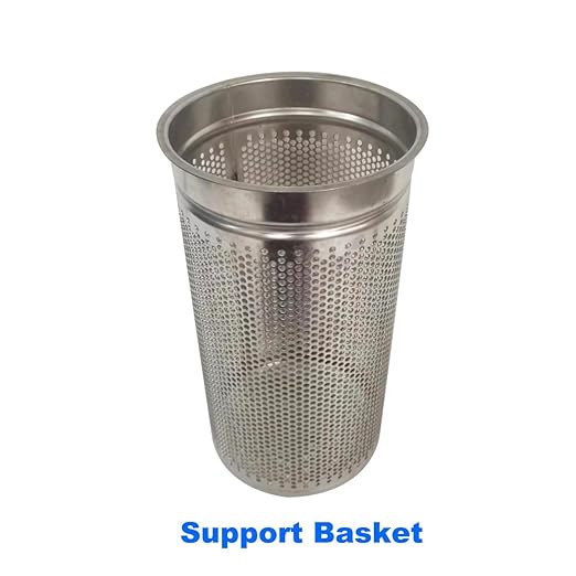 #1 Bag Filter Corrosion-Resistant 304 Stainless Steel Solid-Liquid Separation Tool 145PSI Industrial Sock Filter 1.5" Fnpt in/Out Bag Water Filter